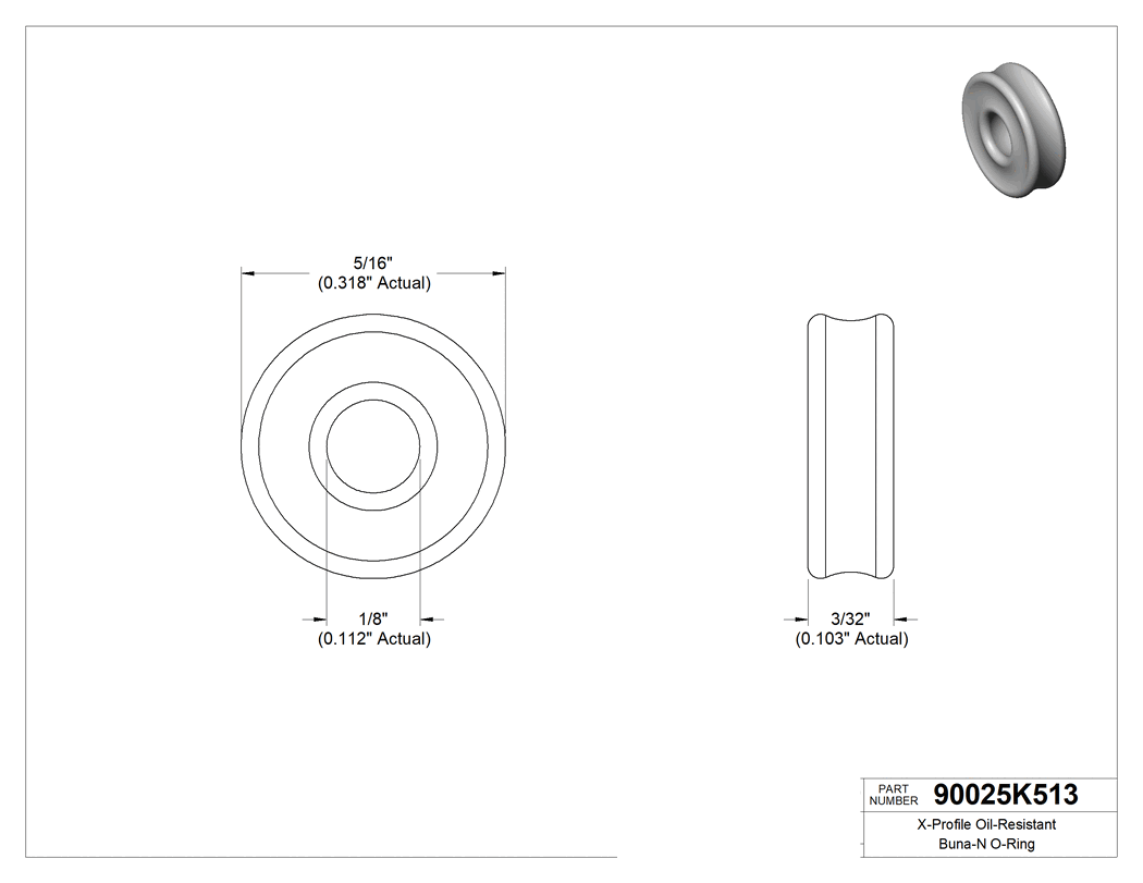 Technical drawing - 90025K513